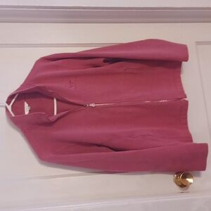 Monterey  club pink zip up jacket women's size medium  Virginia Tech